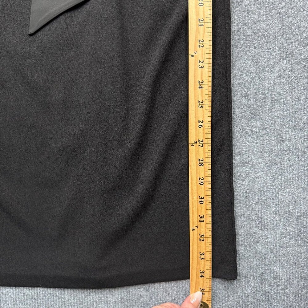WHBM Black Satin Strapless Bow Dress Size 14 Cocktail Event Party Holiday NEW - Picture 10 of 12